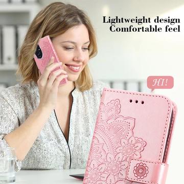 Honor 200 Mandala Series Etui med Pung - Pink