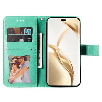 Honor 200 Pro Mandala Series Etui med Pung - Grøn