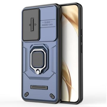 Honor 200 Roterende Ring Hybrid Cover med Kameraskjold - Blå