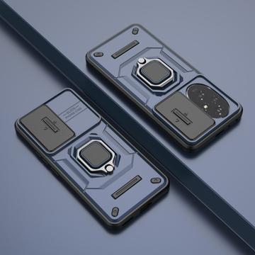 Honor 200 Roterende Ring Hybrid Cover med Kameraskjold - Blå