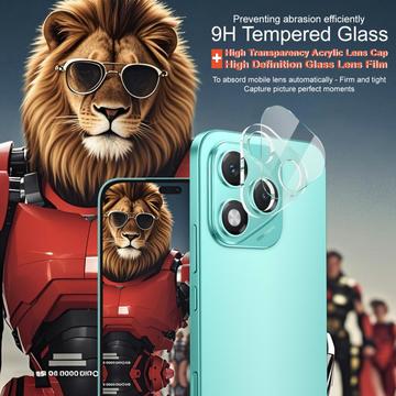 Honor 400 Lite Imak 2-i-1 HD Kamera Linse Hærdet Glas