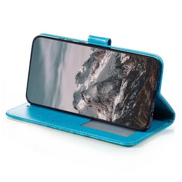 Honor 400 Lite Mandala Series Etui med Pung - Blå