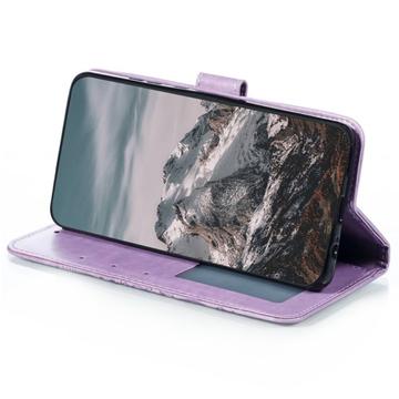 Honor 400 Lite Mandala Series Etui med Pung - Lilla