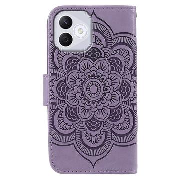 Honor 400 Lite Mandala Series Etui med Pung - Lilla