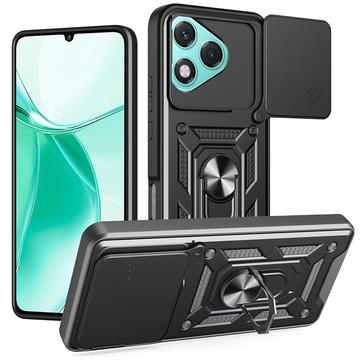 Honor 400 Lite Roterende Ring Hybrid Cover med Kameraskjold - Sort