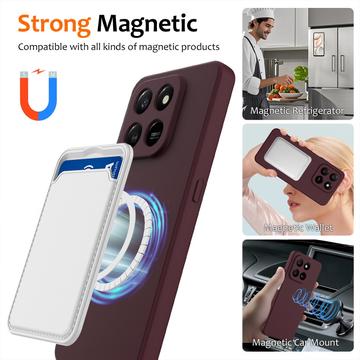 Honor 400 Smart 5G/4G/X7d 4G/5G Liquid Silikone Cover - MagSafe Kompatibel - Vinrød