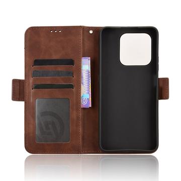 Honor 400 Smart 5G/4G/X7d 4G Kortholder Pung Etui - Brun
