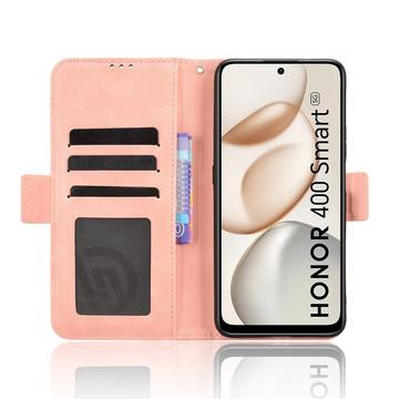 Honor 400 Smart 5G/4G/X7d 4G Kortholder Pung Etui - Pink
