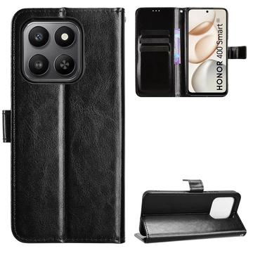 Honor 400 Smart 5G/4G/X7d 4G Pung Etui med Stativ - sort