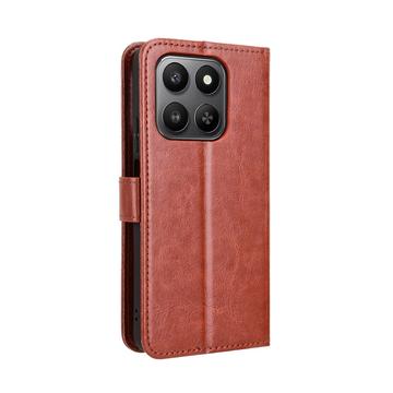 Honor 400 Smart 5G/4G/X7d 4G Pung Etui med Stativ - Brun