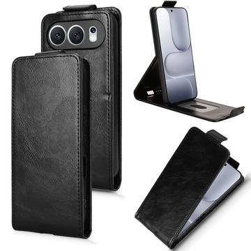 Honor 500 lodret flip-etui med stativ - sort