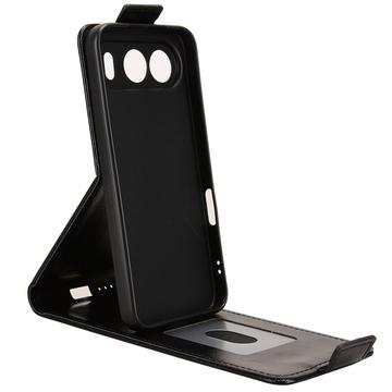 Honor 500 lodret flip-etui med stativ - sort
