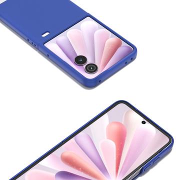 Honor Magic V Flip 2 Gummibelagt Plastik Cover - Blå