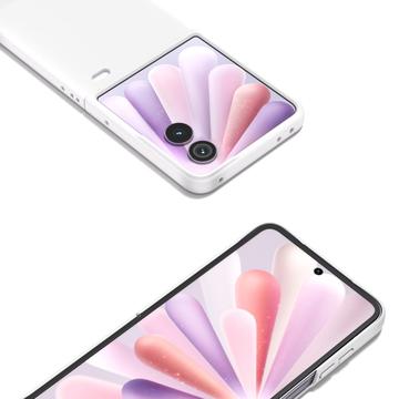 Honor Magic V Flip 2 Gummibelagt Plastik Cover - Hvid