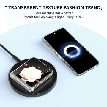 Honor Magic V Flip Plastik Cover - Gennemsigtig
