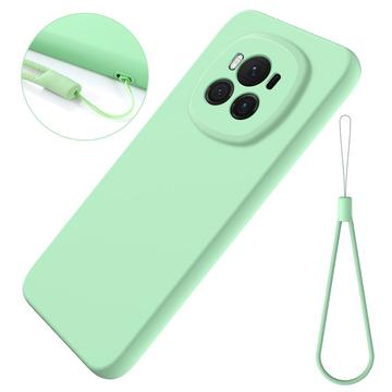 Honor Magic6 Liquid Silikone Cover med Strop - Grøn