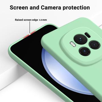 Honor Magic6 Liquid Silikone Cover med Strop - Grøn
