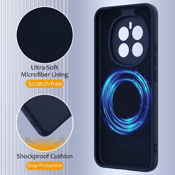 Honor Magic7 Liquid Silikone Cover - MagSafe Kompatibel - Mørkeblå