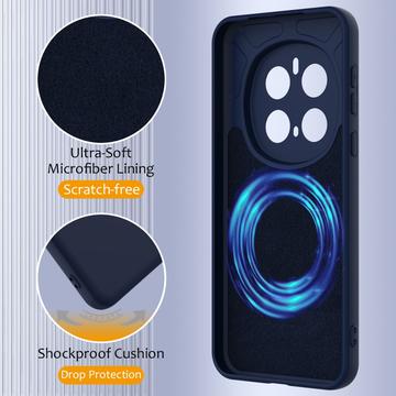 Honor Magic7 Pro Liquid Silikone Cover - MagSafe Kompatibel - Mørkeblå