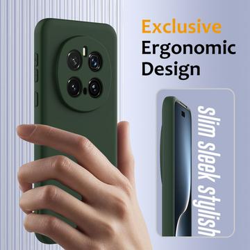 Honor Magic7 Pro Liquid Silikone Cover - MagSafe Kompatibel - Mørkegrøn