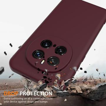 Honor Magic7 Pro Liquid Silikone Cover - MagSafe Kompatibel - Vinrød