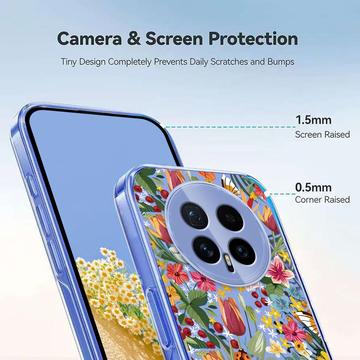 Honor Magic8 TPU-cover med blomstermønster - Liljer