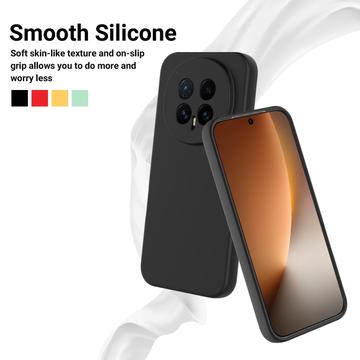 Honor Magic8 Flydende silikone cover med håndrem - sort