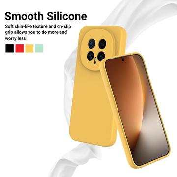 Honor Magic8 Flydende silikone cover med håndrem - gul