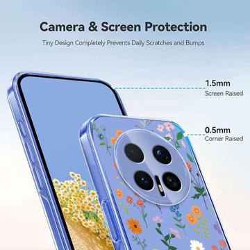 Honor Magic8 Pro TPU-cover med blomstermønster - tusindfryd
