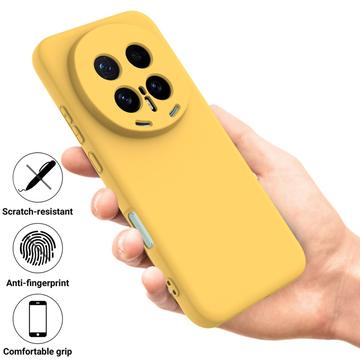 Honor Magic8 Pro Flydende silikone cover med håndrem - gul