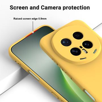 Honor Magic8 Pro Flydende silikone cover med håndrem - gul