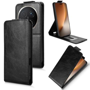 Honor Magic8 Pro lodret flip-etui med stativ - sort