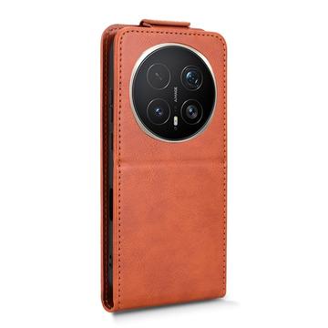 Honor Magic8 Pro lodret flip-etui med stativ - Brun