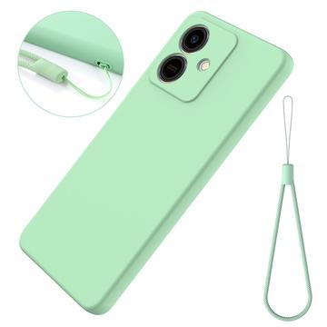 Honor Play10 Flydende silikone cover med håndrem - grøn