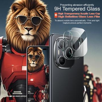 Honor Power Imak 2-i-1 HD Kamera Linse Hærdet Glas