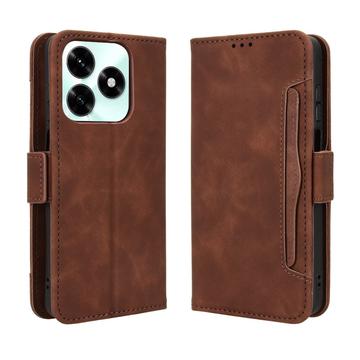 Honor X5c Plus Kortholder Pung Etui - Brun