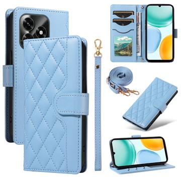 Honor X5c Plus Luksus Vatteret Pung - blå