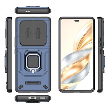 Honor X60 Pro Roterende Ring Hybrid Cover med Kameraskjold - Blå