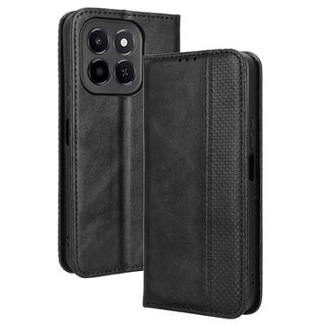 Honor X6c Retro Pung Taske med Magnetisk Lukning - Sort