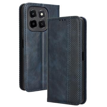 Honor X6c Retro Pung Taske med Magnetisk Lukning - Blå