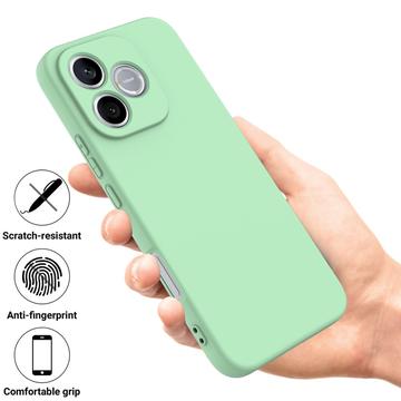 Honor X80i/600 Lite/500 Smart Flydende silikone cover med håndrem - Grøn