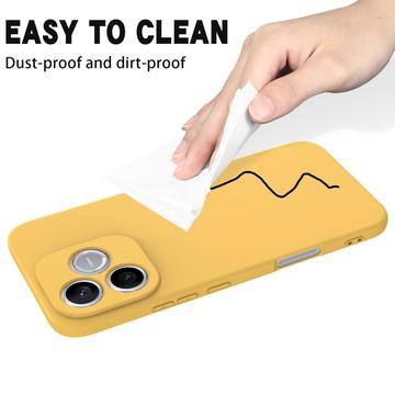 Honor X80i/600 Lite/500 Smart Flydende silikone cover med håndrem - Gul