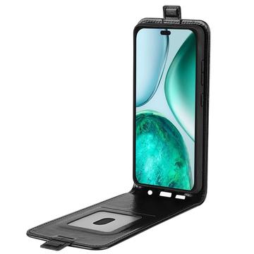 Honor X8c Vertikal Flip Taske med Kortholder - Sort