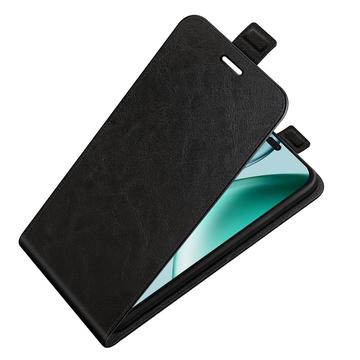 Honor X8c Vertikal Flip Taske med Kortholder - Sort
