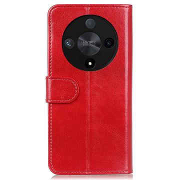 Honor Magic6 Lite/X9b Pung Taske med Magnetisk Lukning - Rød