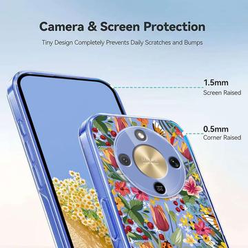 Honor X70/X9d/Magic8 Lite TPU-cover med blomstermønster - Liljer