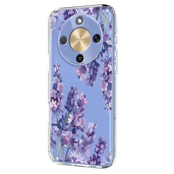 Honor X70/X9d/Magic8 Lite TPU-cover med blomstermønster - Blåregn