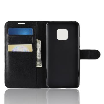 Huawei Mate 20 Pro Pung Taske med Magnetisk Lukning - Sort