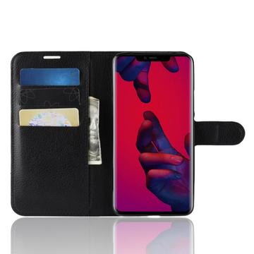 Huawei Mate 20 Pro Pung Taske med Magnetisk Lukning - Sort