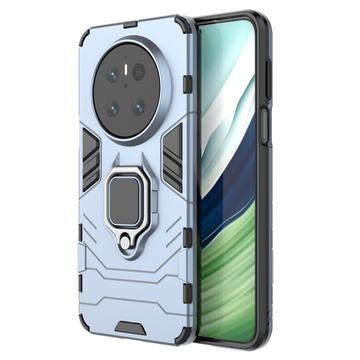 Huawei Mate 70 Hybrid Cover med Ring Holder - Blå